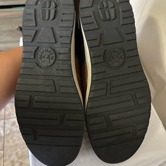 Mephisto Men's Tan and Dark Blue Sneakers - Picture 8 of 8